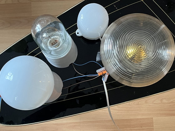 Image 1 of 4 lampade in ceramica di metà secolo