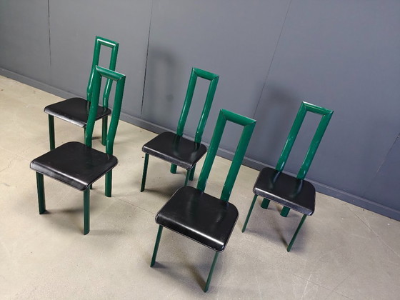 Image 1 of Sedie da pranzo modello Regia di Antonello Mosca per Ycami, anni '80, set di 5