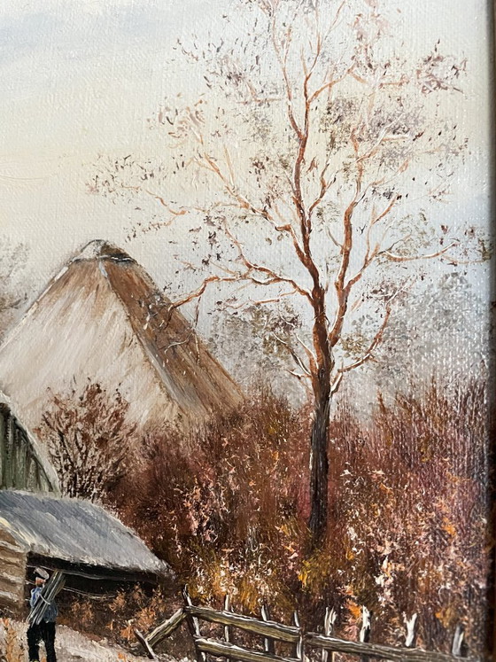 Cor Quax - (1927 - 2008) - Paisaje invernal – Pinturas y dibujos, Wood, Canvas (photo 9 of 12)