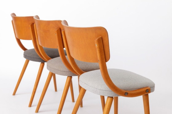 Ensemble de 4 chaises de salle à manger vintage en bois courbé, chaises en hêtre de style Stol Kamnik, style (photo 8 of 9)