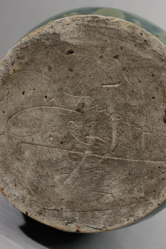 Image 1 of Lucien Arnaud in Saint-Amand en Puisaye - Large vase circa 1920, Carriès school