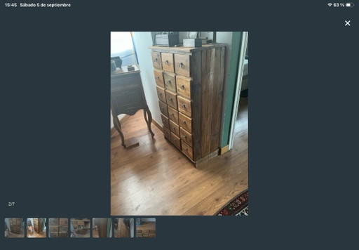 Antike Holzkommode – ladekasten, Metal, Wood (photo 2 of 7)