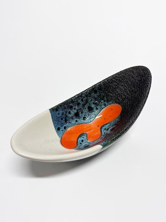 Image 1 of Raro set di tre ciotole in ceramica, Elchinger Atelier. Francia, 1950.
