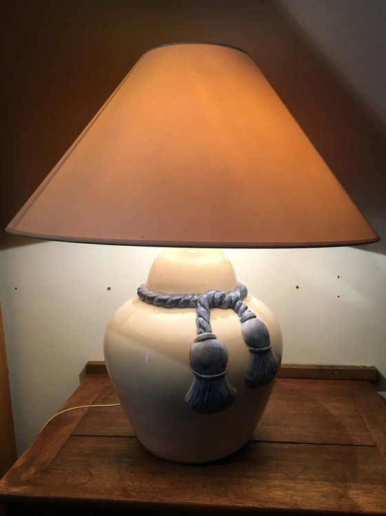 Lampada in ceramica bianca – Lampade da tavolo, Porcellana, Vintage (photo 4 of 5)