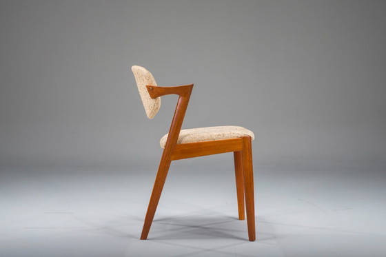 Image 1 of Mid-Century Modern Teak Model 42 Stuhl von Kai Kristiansen für Schou Andersen, 1960er Jahre