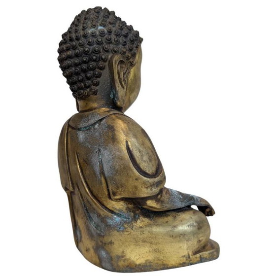 Old Chinese Bronze Shakyamuni Buddha – Early 20th Century – Decorative Objects (photo 4 of 9)