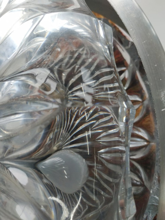 Image 1 of Lampada ad anello vintage anni '60 in stile scandinavo (UFO) con paralumi in cristallo