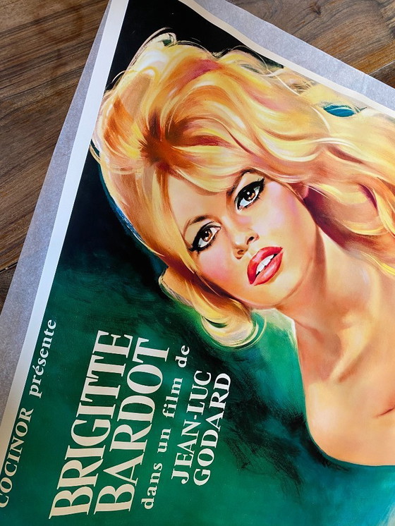 Image 1 of Le Mépris - Piccoli and B. Bardot Film by Godard 1963 - Poster 70 x 100 cm