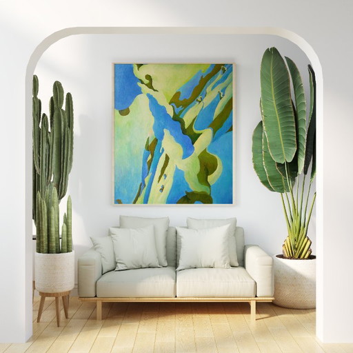 Original Oil Painting Modern Art Poplar – schilderijen tekeningen, Canvas (photo 2 of 7)