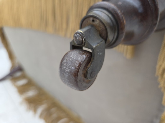 Image 1 of Sofá danés de dos plazas de los años 50, terciopelo verde/Honing Furniture