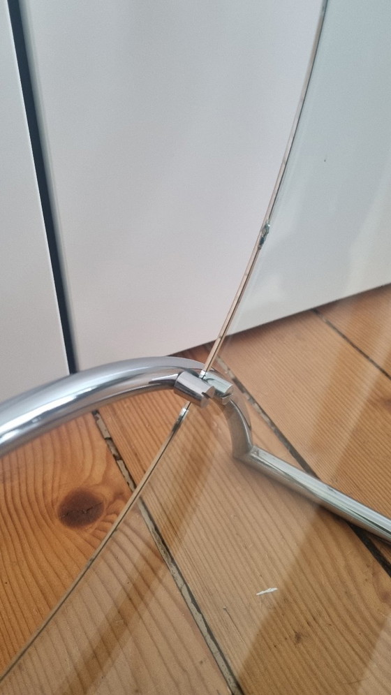 Galloti & Radice Porte-revues en Chrome et Verre, Années 70 80 – Gallotti & Radice, Glass (photo 3 of 5)