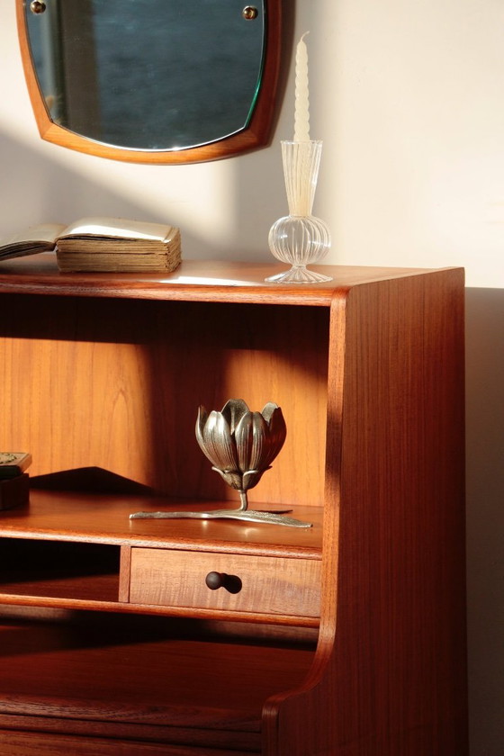 Image 1 of Vintage Scandinavische teakhouten secretaire - MSE Mobler (1960)