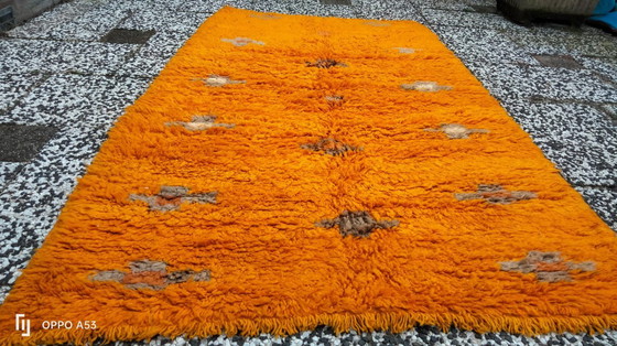 Image 1 of Handgeknüpfter Berber-Wollteppich, 213 x 117 cm