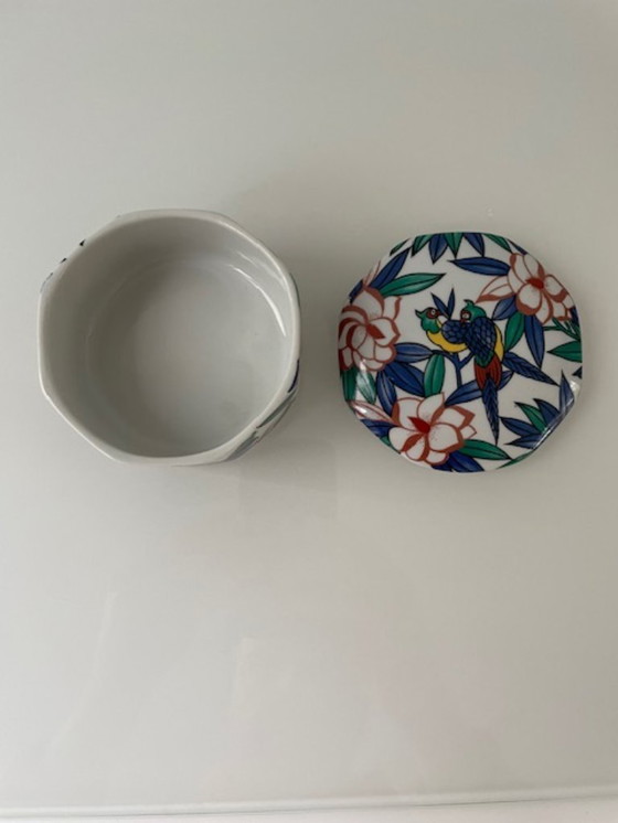 Image 1 of Vintage Yves Rocher ceramic jewelry box 1980s