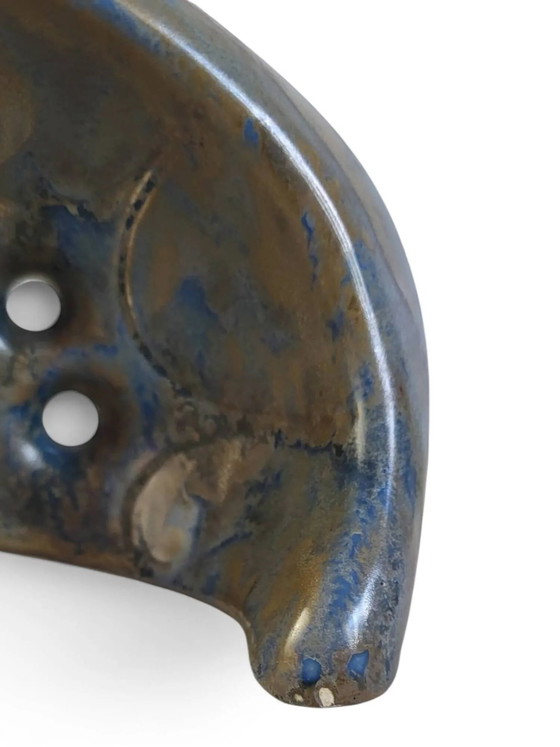 Art Nouveau vase in flamed glazed stoneware — Pierrefonds – Porcelain (photo 13 of 15)