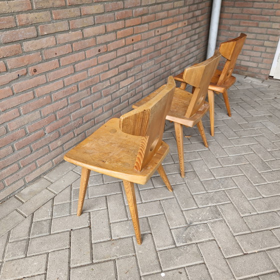 Image 1 of Jacob Kielland Brandt set of 3 x chair scandinavian 3 vintage chairs