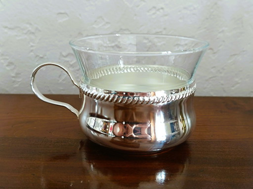 Teeservice mit 6 Tassen und Tablett