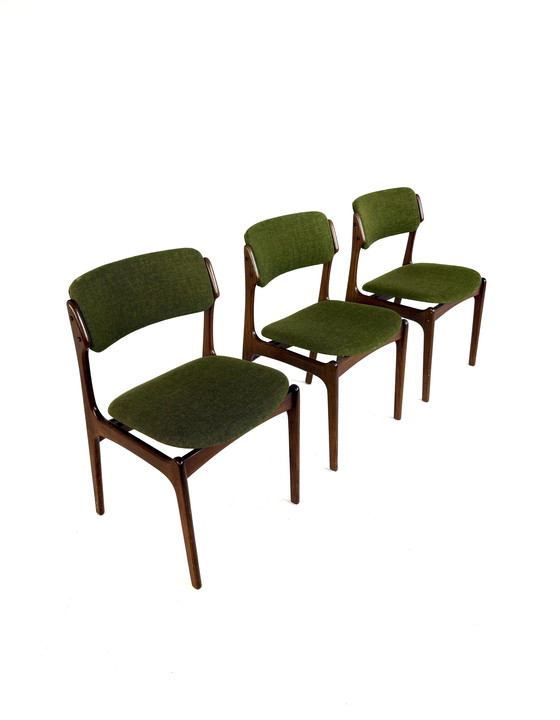 Image 1 of Set of 3 vintage dining chairs model 49, Erik Buch '70