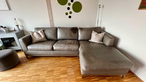 Image 1 of Machalke bankcombinatie Pablo met 2,5 zitplaatsen en een chaise longue aan de rechterkant.