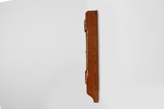 Image 1 of Art Deco houten wandkast met spiegeldeur en 2 laden, Frankrijk ca. 1900