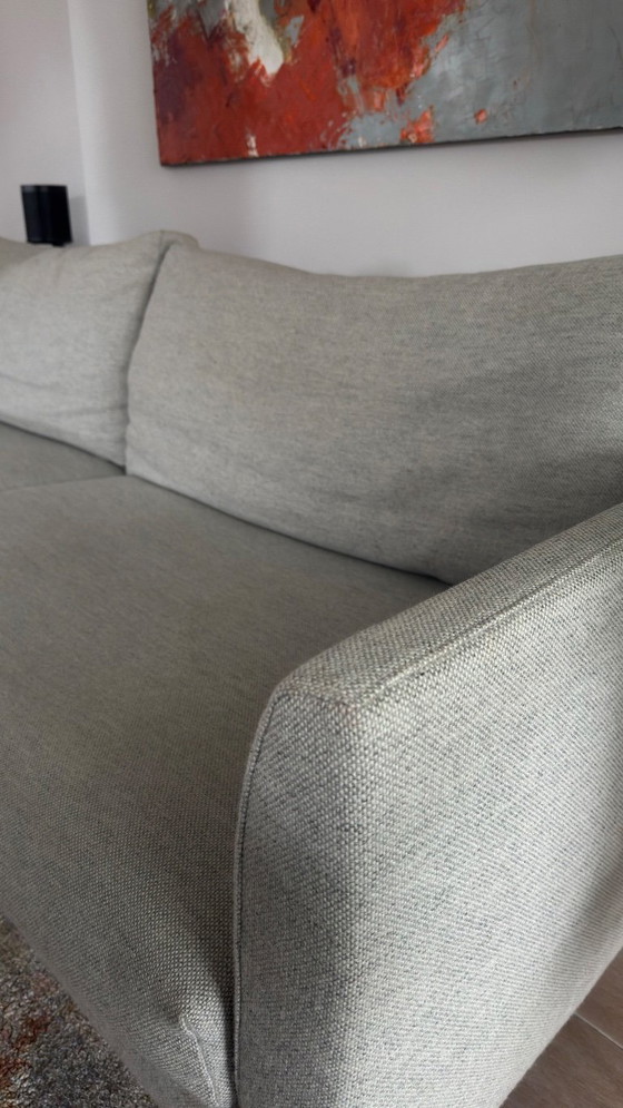 Image 1 of Monits Axel 3,5 zits wollen bank beige/grijs gemêleerd