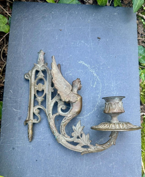Applique murale bronze chimère 19ème siècle période Art Nouveau – Appliques murales (photo 4 of 12)