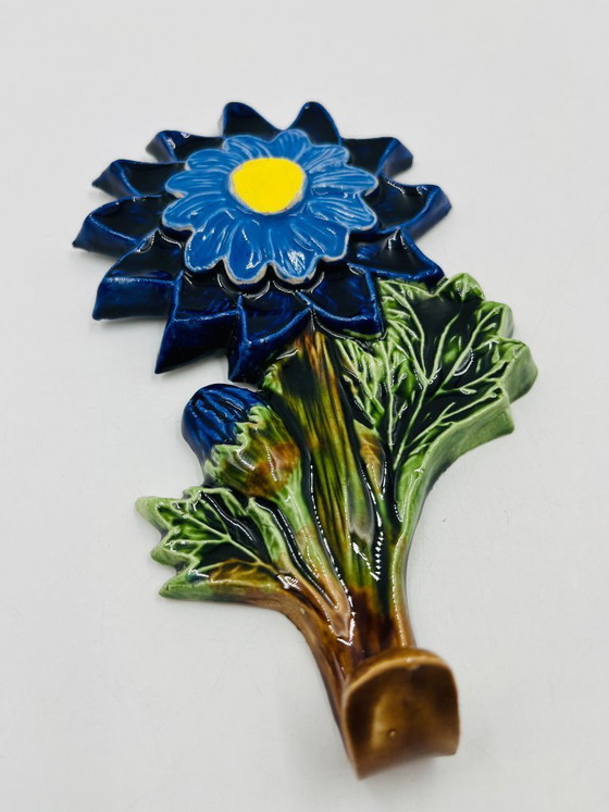 Image 1 of Garderobenständer mit Blumenhaken aus belgischer Keramik von André Bayer