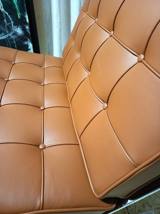 Image 1 of Sillones KNOLL Studio Barcelona (NUEVA Serie 2026) en piel natural (color coñac)