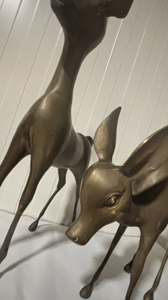 Image 1 of Set vintage in ottone "Bambi", composto da due pezzi. Anni '60.