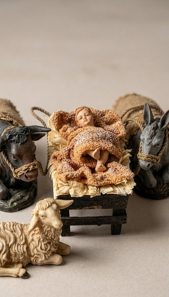 Ancient Sicilian Style Nativity Scene – Decorative Objects, Textile, Paper (photo 9 of 10)