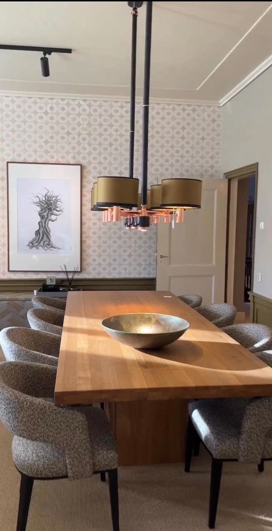 Image 1 of Chêne Hofstede Raanhuis Cuadro Table de salle à manger 280x100 avec base solide