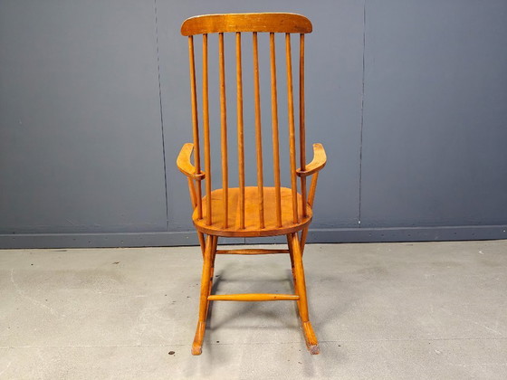 Image 1 of Sedia a dondolo scandinava di metà secolo, anni '60