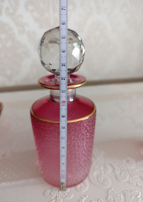 Ensemble de toilette en cristal Baccarat ancien, 3 pièces, 1930 – Accessoires de table, Crystal, Glass (photo 9 of 15)