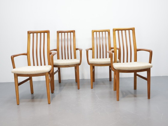 Image 1 of Vintage dining chairs | Schou Andersen | Teak | Armrests