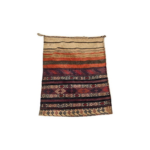 Antico sacco per cereali in lana kilim Marash, inizi del 1900