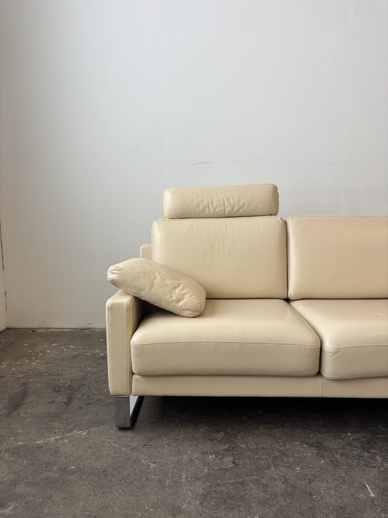 Rolf Benz EGO Leather Corner Sofa Design Couch beige (photo 10 of 10)