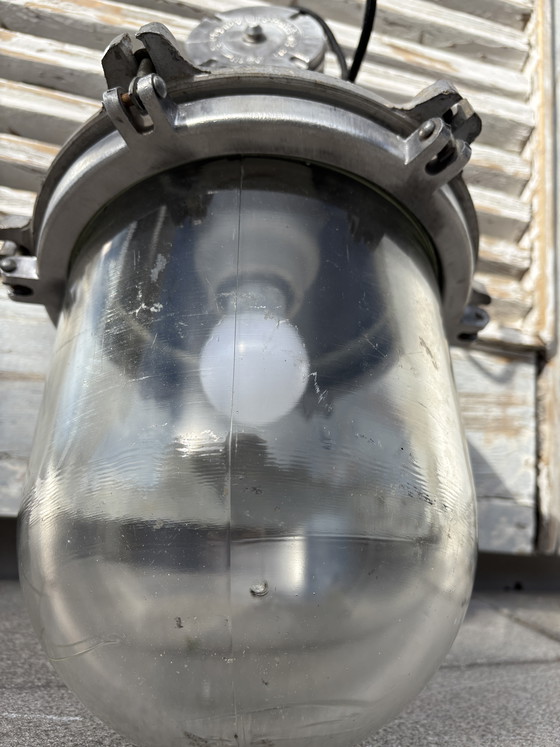 Image 1 of Vintage bunker ceiling light in industrial style