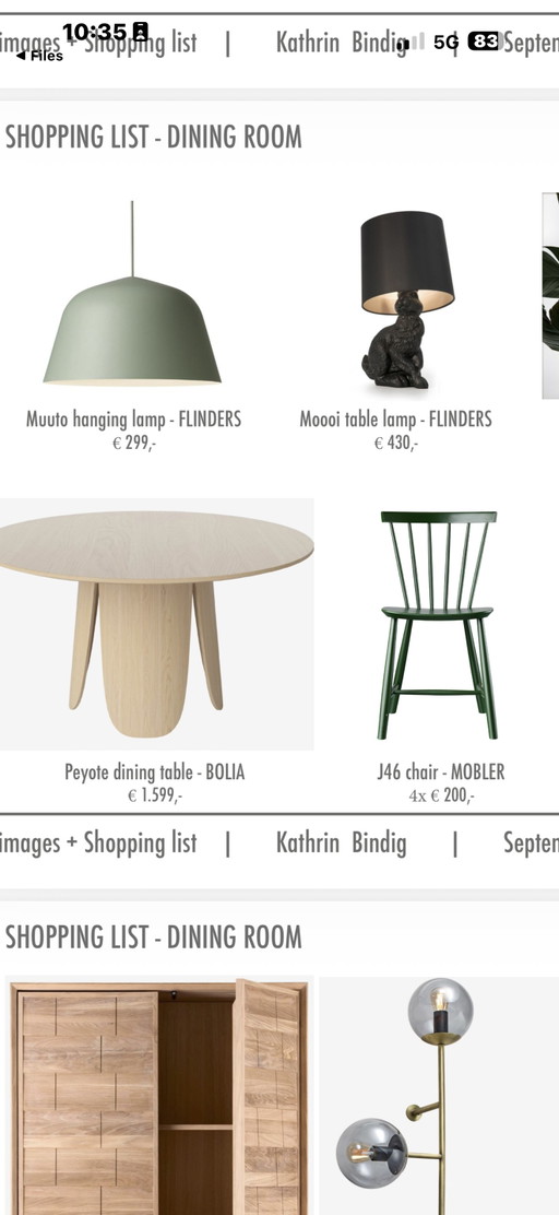 Bolia Oak Designer Dining Table with 4 Paul M. Walter Møbler Chairs – eetkamerset, Wood