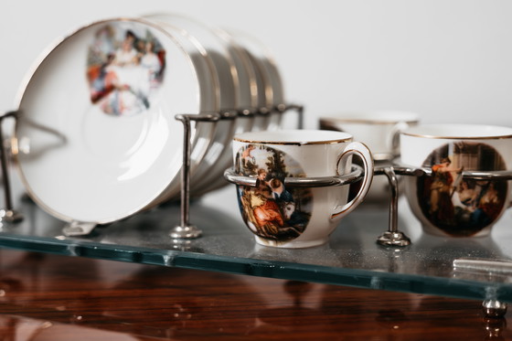 Image 1 of Luxe design koffieset van Jean Haviland uit de jaren 70, vintage model.