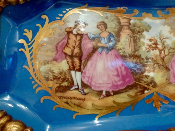 Image 1 of Dekoratives Tablett - Jugendstil - Frankreich.