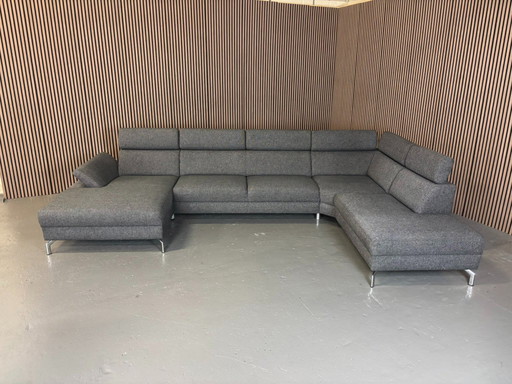 Montel Modena Canapé en U Anthracite 380x225x150 Remis à neuf