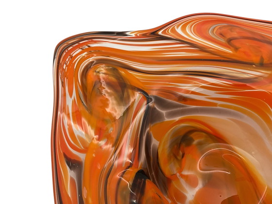 Image 1 of XXL Glazen schaal van Römische Glashütte  L 48cm  - jaren ’70