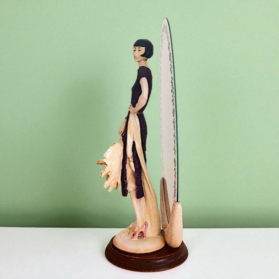 Image 1 of Art Deco mirror in style of Giuseppe Armani