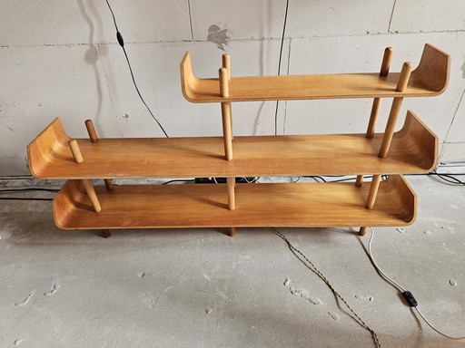 Room divider, stick cabinet by Willem Lutjens for Gouda de Boer, 1950s Dutch Design