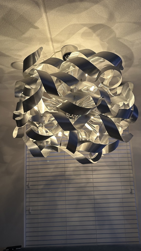 Image 1 of Moderne Design Hanglamp - Geborsteld Aluminium Eyecatcher
