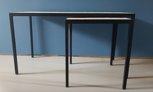 Floris Fiedeldij voor Artimeta tafels '60 Nederland – bijzettafels, Metal, Glass
