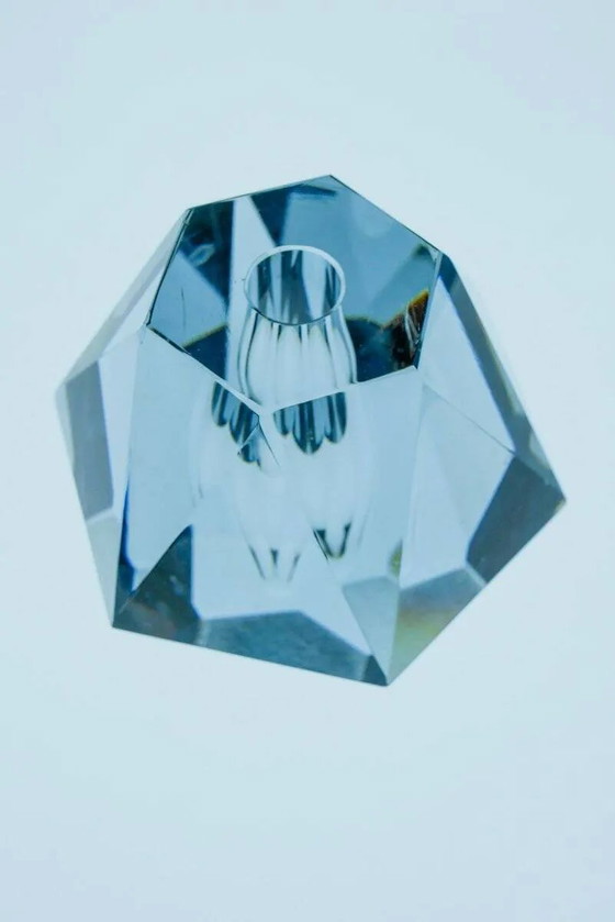 Image 1 of Diamond-shaped crystal vase from Strömbergshyttan