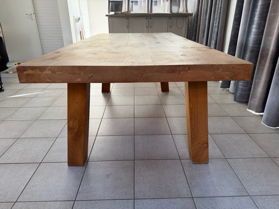 Massief eikenhouten eettafel - robuust en stijlvol (photo 4 of 5)