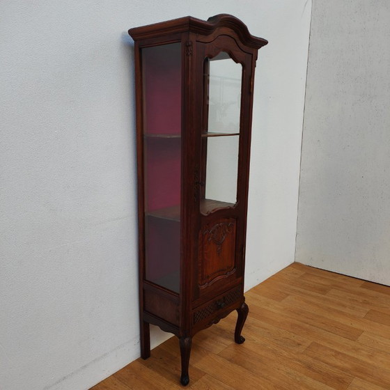 Image 1 of Vintage Antieke Vitrinekast Landelijke wandkast
