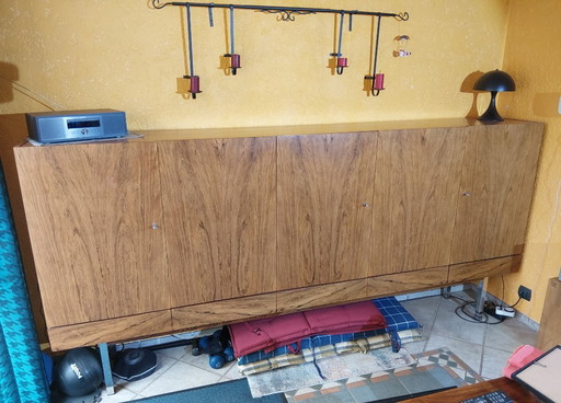 Rare sideboard by Leo Bub for Wertmöbel, 60/70s, rosewood